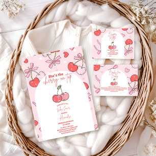 Cartão De Informações Cherry no topo da Diapper Raffle