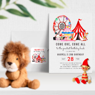 Convite Segundo aniversário do Festival de Circo do Carnav
