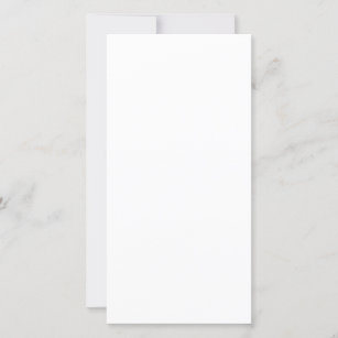Cartão de anúncio folha única 20,32 x 10,16 cm