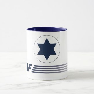 Caneca emblema IAF - ISRAELI AIR FORCE - Israel