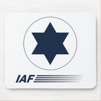 Mouse pad emblema da For&#231;a A&#233;rea de Israel - IAF