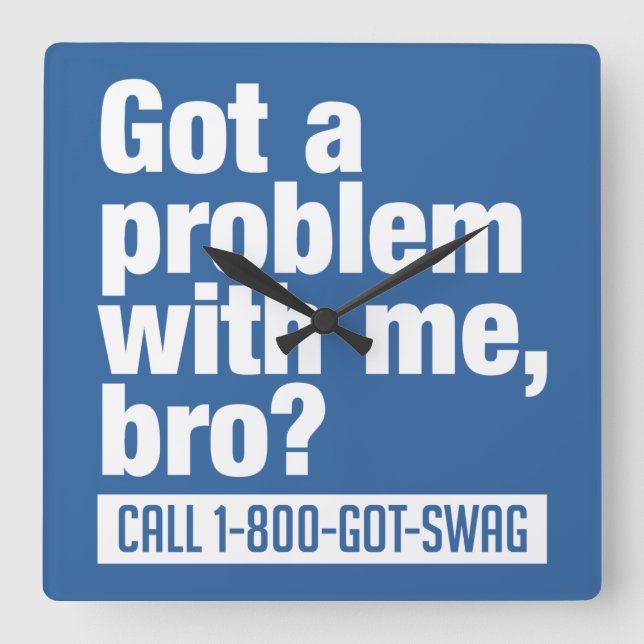 SWAG - relógio de parede personalizado (Frente)