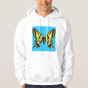 Swallowtail (branco) - Suéter com Capuz Masculino