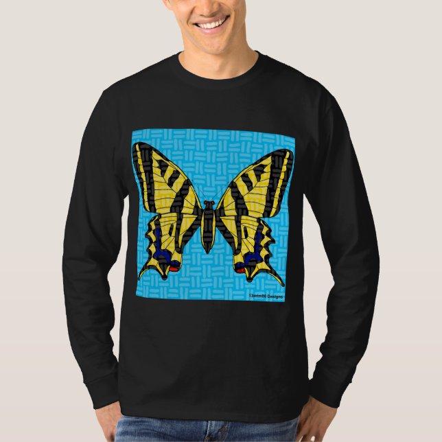 Swallowtail (vívido) - Camisa de manga longa, de u (Frente)