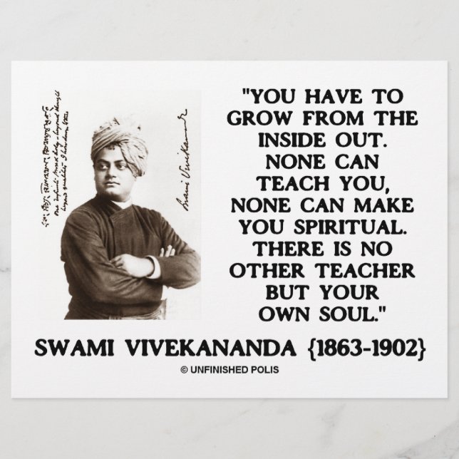 Swami Vivekananda Cresce De Professora Própria Da  (Frente)