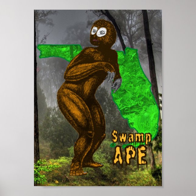 Swamp Ape Impressão (Frente)