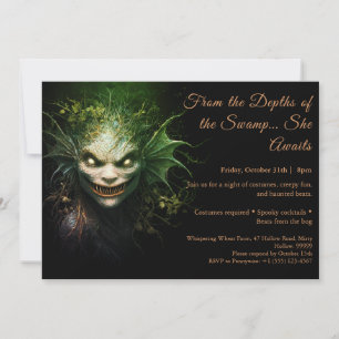 Swamp Hag Halloween Convite de festas