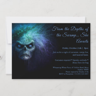 Swamp Hag Halloween Convite de festas