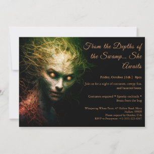 Swamp Hag Halloween Convite de festas
