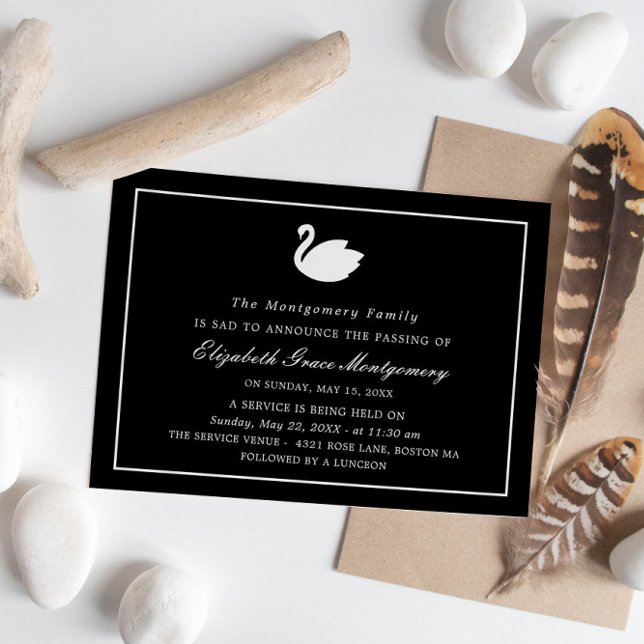 Swan Branco - Anúncio do Memorial Negro (Criador carregado)