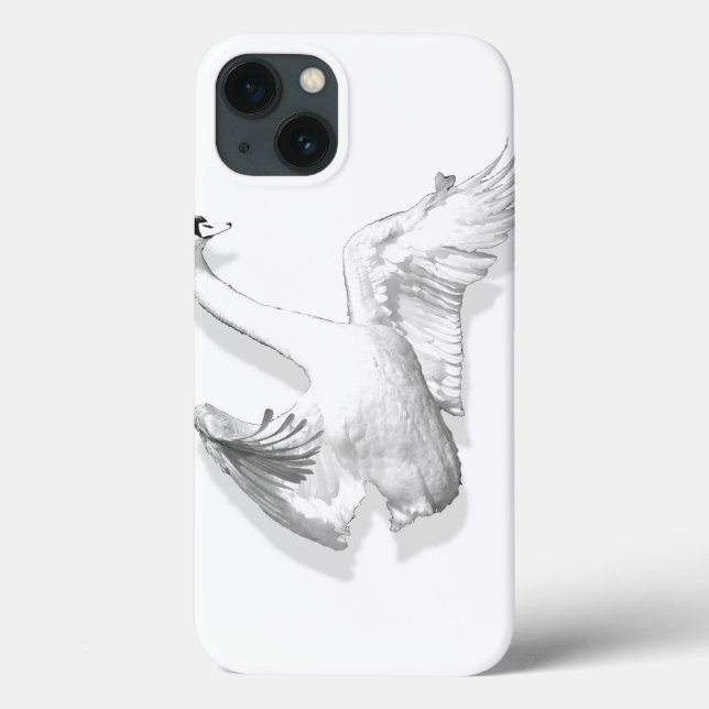 Swan branco - caixa iPad (Verso)