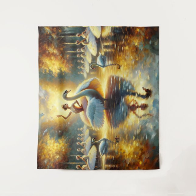 Swan Dance Tapeçaria (Frente)