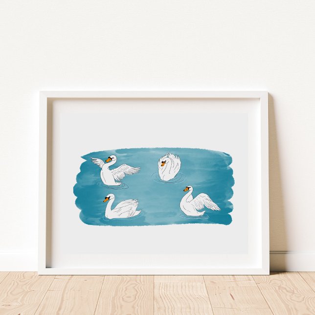 Swan Lake Art Poster (Criador carregado)