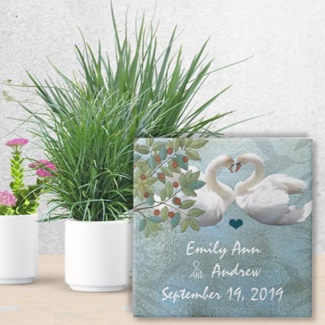 Swan Love Bird Wedding 9º Aniversário de Casamento (Criador carregado)