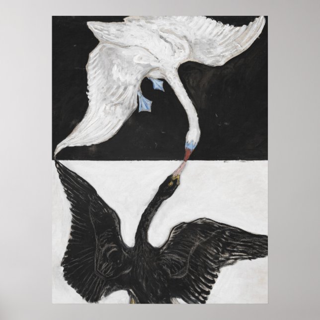 Swan por Hilma af Klint Art Impressão (Frente)