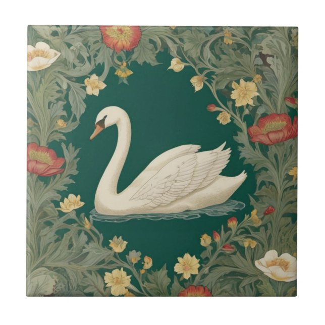 Swan William Morris estilo Esquerdo virado para o  (Frente)