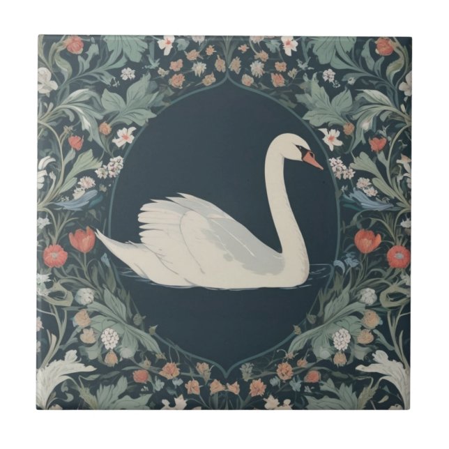 Swan William Morris estilo face direita (Frente)