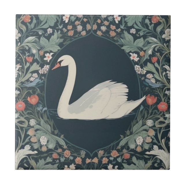Swan William Morris Estilo virado para a esquerda (Frente)