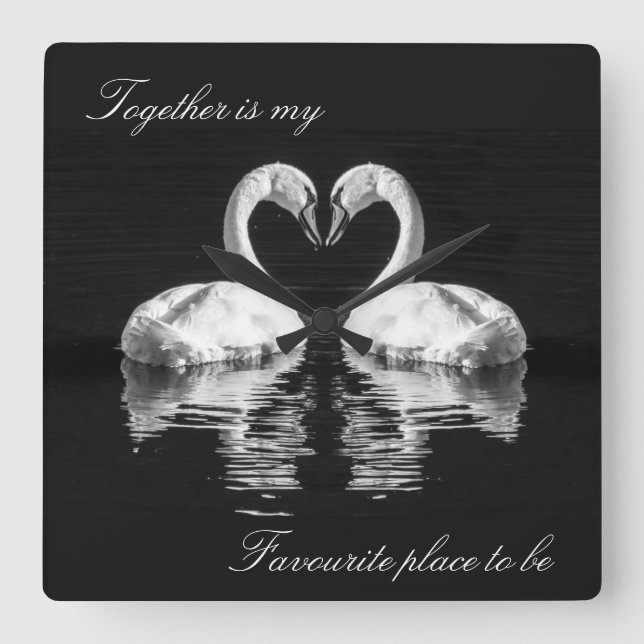 Swans no amor relógio da vida selvagem (Frente)