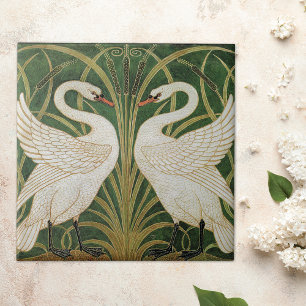 Swans Rush Iris por Walter Crane