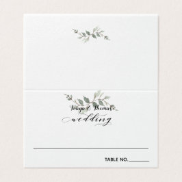 Swash Font Calliografia Cartões de Assentos Convid