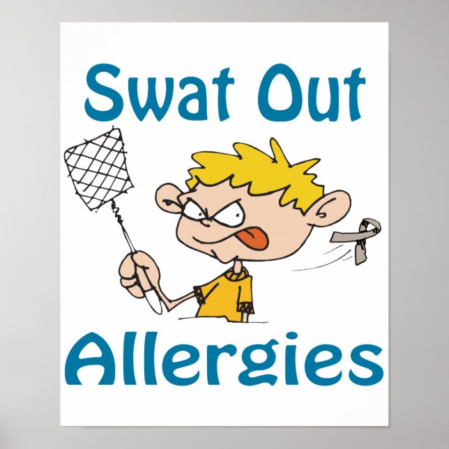 Swat Out Allergies Poster (Frente)