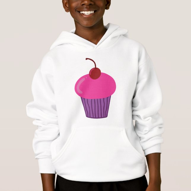 Sweatshirt Colada De Cupcake Rosa (Frente)
