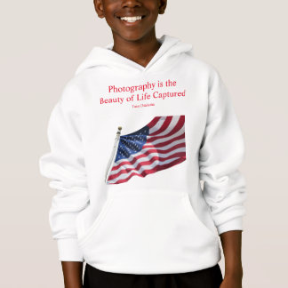 Sweatshirt de vara de bandeiras americanas
