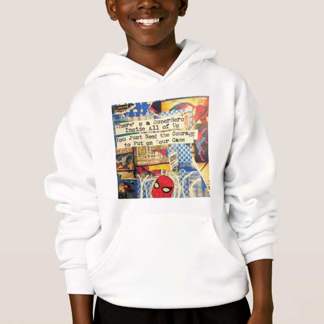 Sweatshirt Hooded do Super-Herói Kid (Frente)