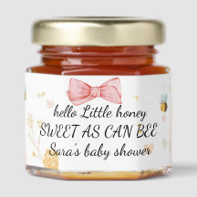 Sweet as Can Bee Baby Shower Honey Jar