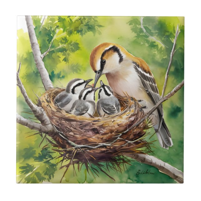 Sweet bird nest painting (Frente)