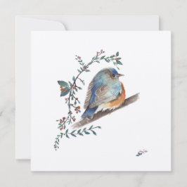 Sweet Bluebird Watercolor