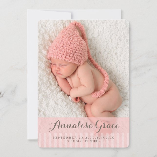 Sweet Dreams Dois Foto Moderno Anúncio de Nascimen (Frente)