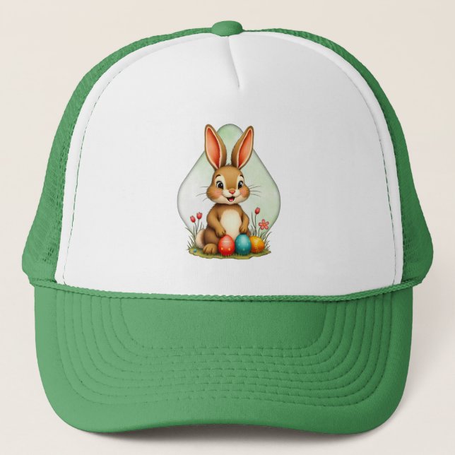 Sweet Easter Bunny – Sitting Cute Bunny - boné (Frente)