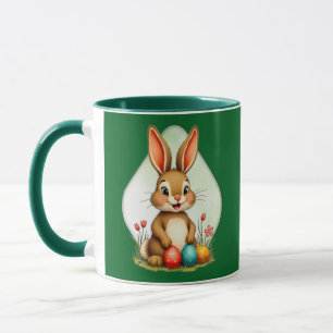Sweet Easter Bunny – Sitting Cute Bunny - caneca