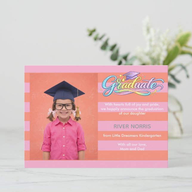 Sweet Graduate Announcement  (Em pé/Frente)