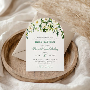 Sweet Greenery, Convite Floral Baptism
