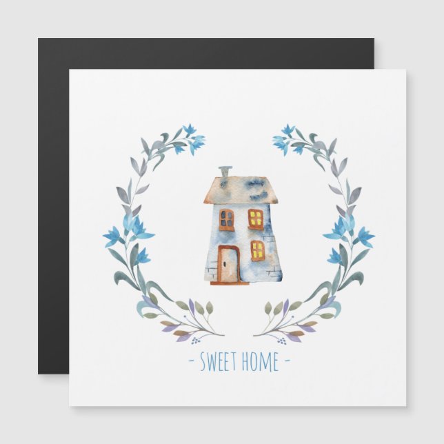 Sweet Home Design   Magnetkarte (Frente/Verso)