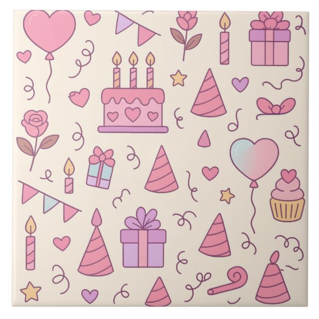 Sweet Princess Party Celebration Pattern (Frente)