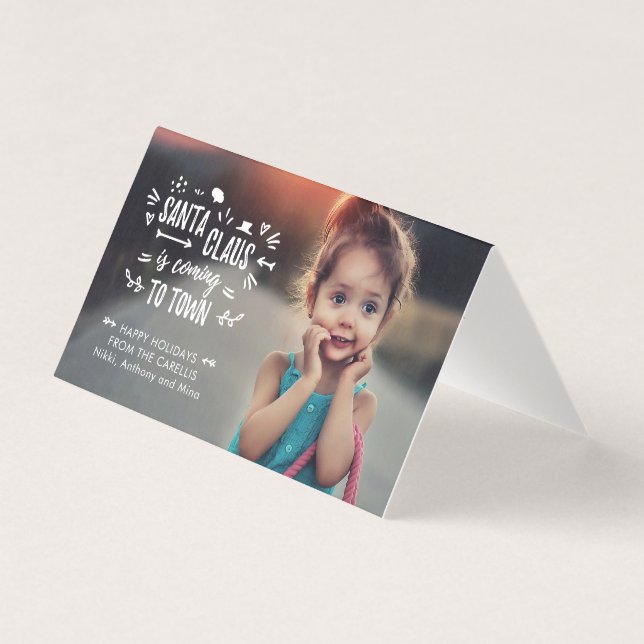 Sweet Santa Claus está chegando à Miniplaca Fotogr (Frente)