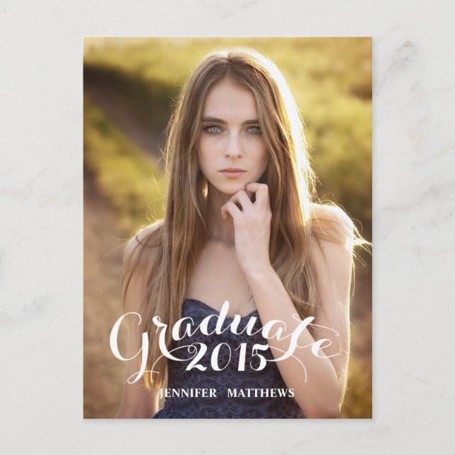 Sweet Script | Convite de festa de formatura (Frente)