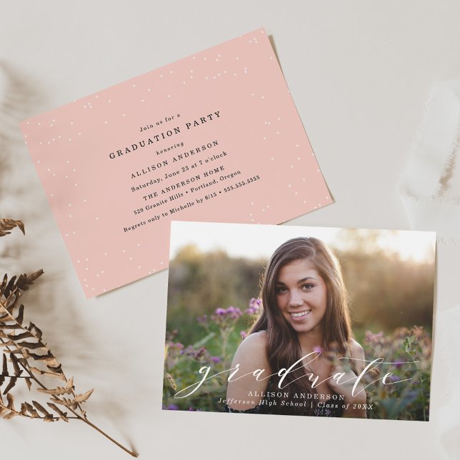 Sweet Script | Convite para Festa de formatura de  (Criador carregado)
