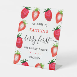 Sweet Strawberry Berry Primeiro primeiro aniversar