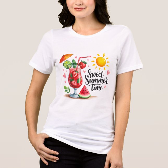 Sweet Summer Time T-Shirt - Blissful Warm Weather  (Frente)