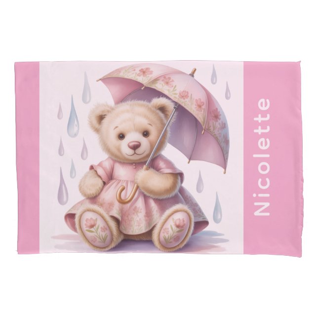 Sweet Teddy Bear Girl Baby Shower Gift (Frente)