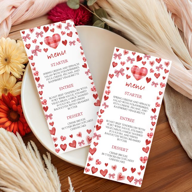 Sweetheart Birthday Party Menu Sign (Criador carregado)