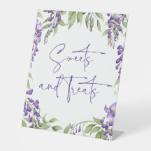 Sweets & Treats Modern Floral Script Wedding Event