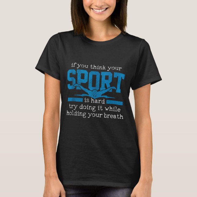 Swimmer Gift Funny Swimming Srts Quote Tank Top  (Frente)