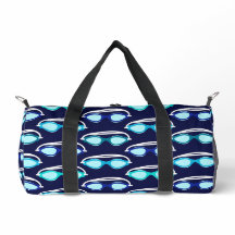 Swimmer Nadando Óculos Padrão Monograma