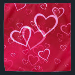 Swirled Hearts Bandana<br><div class="desc">A Bandana dos Corações Suavizados é excelente para o seu guarda-roupa. Faz um presente excelente! Consiga um para o seu animal de estimação! Personalize com seu próprio texto, se desejar.</div>